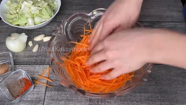 КОЧАН КАПУСТЫ И ОДНА МОРКОВКА 🥕. МОРКОВЬ ПО КОРЕЙСКИ ЗА 10 минут