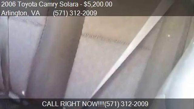 2006 Toyota Camry Solara SE V6 2dr Convertible for sale in A смотреть онлайн
