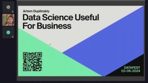 Артём Дуплинский ｜ Data Science полезный для бизнеса