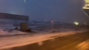 Норильск/Чуть не остались на работе с ночевкой/Прорвались/Авария и затор на дороге/Пурга.