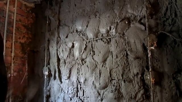 штукатурка стен ,  цементно песчанным  раствором, часть 1