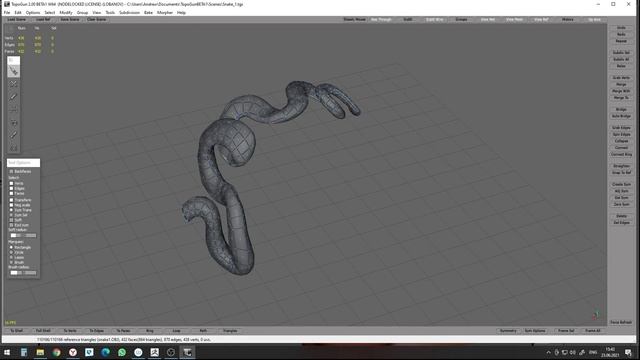 Snake Ring Zbrush (part 1) (720p)