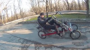 Веломобиль-тандем «Мир-ЛТ». Тест-драйв