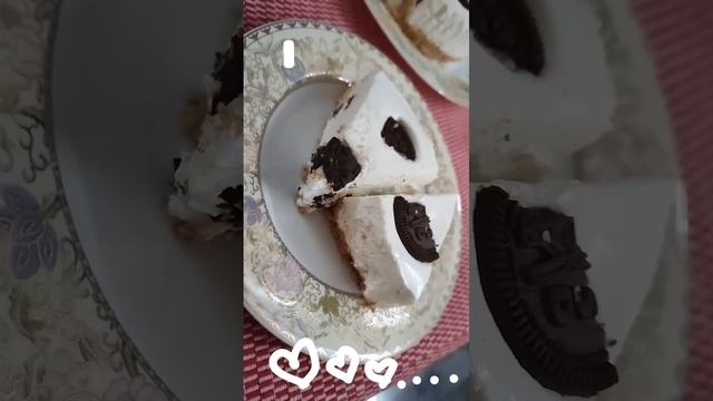 Oreo Cheesecake/obsessed with you #viral #decorationcake #food #cheesecake #oreocake