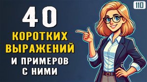 40 КОРОТКИХ ВЫРАЖЕНИЙ, которые нужно знать каждому | Английский на слух