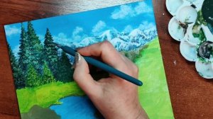 Как нарисовать объёмные елки