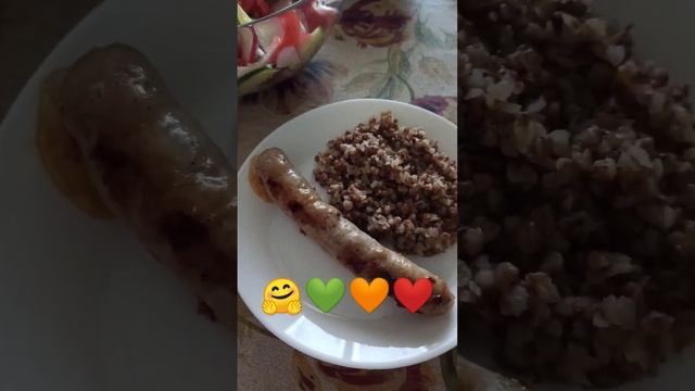 Обед!!! Купаты с гречкой ))#летоскоро #рек #едаялюблютебя #вкусно #обеддлявсейсемьи