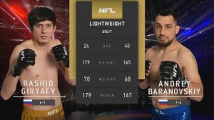 Рашид Гиряев vs. Андрей Барановский | Rashid Giryaev vs. Andrei ABaranovskiy | NFL 2