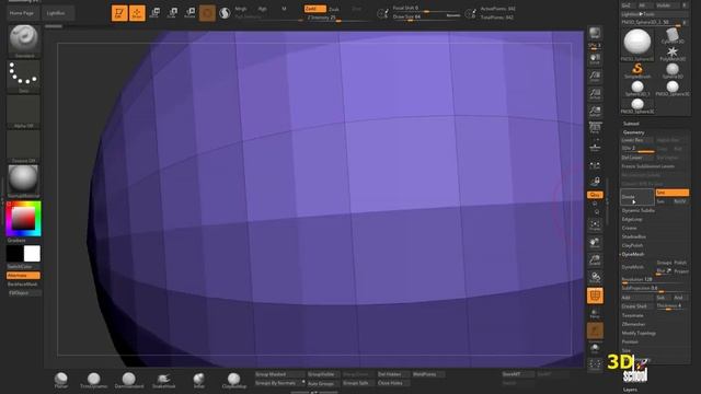 dynamesh or divide _ В чем разница, что выбрать_ _ Zbrush tutorial (720p)