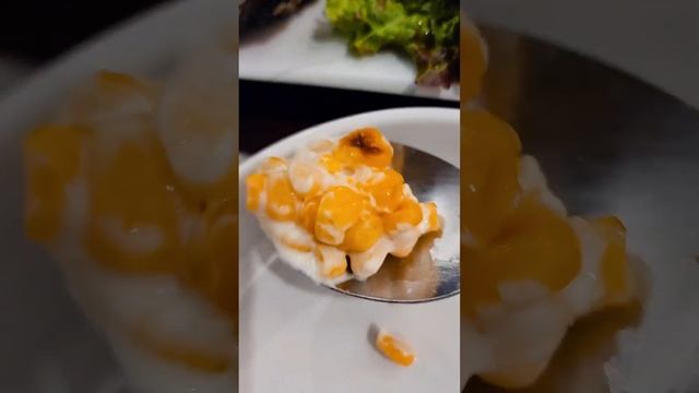 Korean Seafood Special 🦪🍣 #koreanfood #oyster #cornsalad #SlicedRawYellowTail