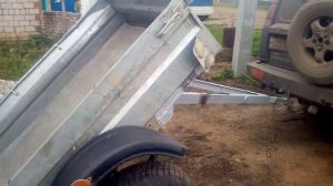 переделка прицепа в самосвал