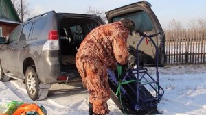 Погрузка мотобуксировщика