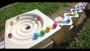 Гонка Marble Run! Построй вместе с нами трассу для шариков! Невероятно красивая трасса с препядствия