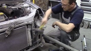 Не большой ремонт Калины Кросс. Body repair after an accident.
