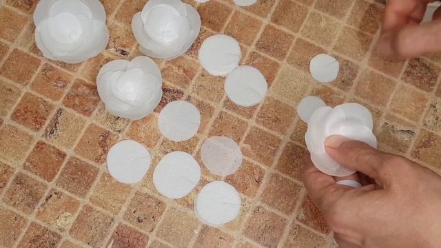 Вафельные цветы Подробно декор для торта простые цветы из вафельной бумаги