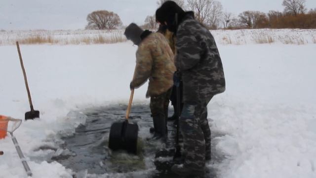 Необычный улов. Снасти для зимней рыбалки. Ловим карпа, карася на тягу. Жизнь в деревушке Потеряевка