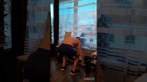Это квартирный атлетизм !!! 🔥🔥🔥 ( моя домашняя база со штангой ) !!! 🤟🤟🤟
