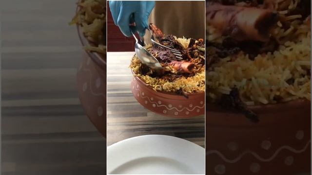 Trying Out Hyderabad's Famous|Nalli Gosht Biryani|At|📍Telengana Spice Kitchen|#ghalatfehmi|#shorts|