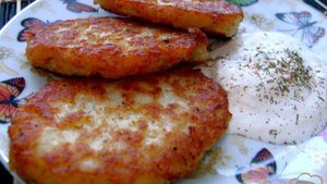Капустно-фасолевые оладьи