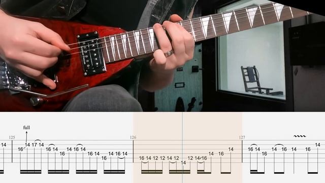 Metallica - Ride the Lightning - урок игры на электрогитаре с табами смотреть онлайн