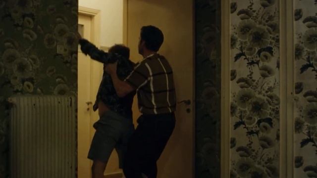 Monday housewarming scene -Sebastian Stan & Denise Gough