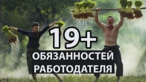 19+ обязанностей работодателя