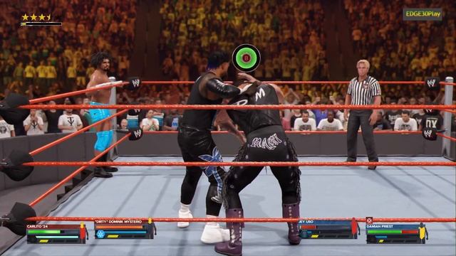 WWE2K24 DOMINIK MYSTERIO & CARLITO VS JEY USO & DAMIAN PRIEST смотреть онлайн