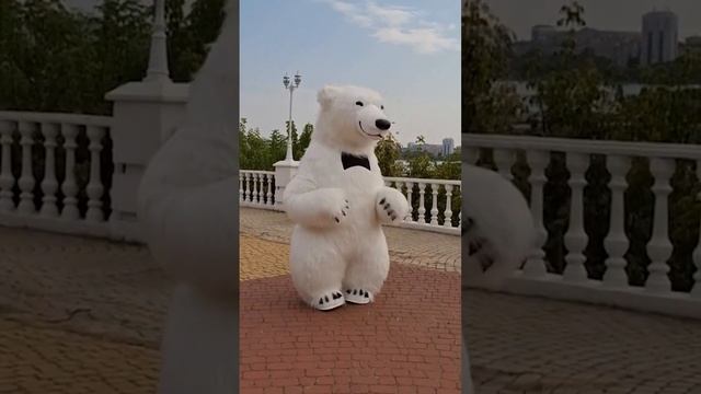 Мишка малыш 2.2 метра. Надувной костюм российского производства. Принимаем заказы на пошив
