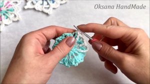 Такие СНЕЖИНКИ крючком Вы точно не вязали. Рельефный узор.