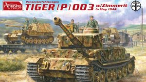 Распаковка Amusing Hobby 1 35 35A059 Panzerbefehlswagen Tiger (P) 003 With Zimmerit In May 1944