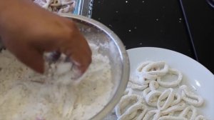 Fried calamari rings - easy fast and delicious recipe