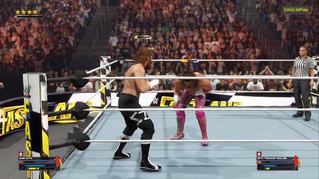 WWE2K24 SAMI ZAYN VS SETH ROLLINS смотреть онлайн