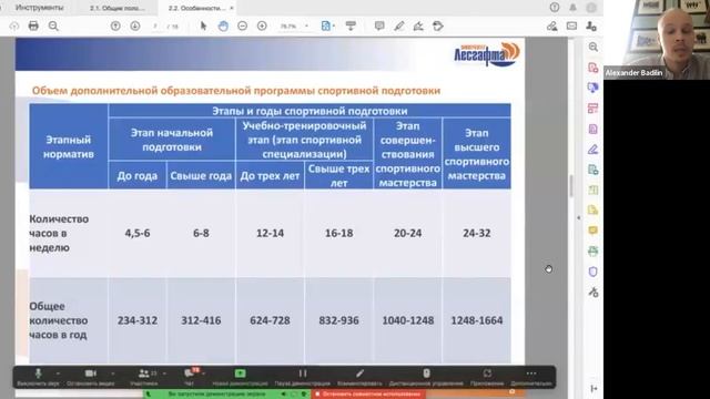 Общие положения о системе подготовки в спорте