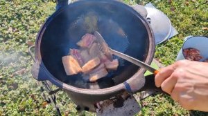Выходные. Ну, очень вкусный рецепт картошки с ребрышками в казане