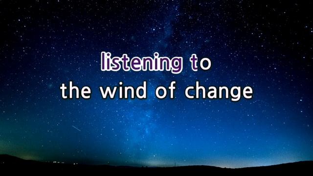 WIND OF CHANGE - SCORPIONS (karaoke version)