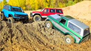 RC МАШИНЫ Господство в Песке | Gmade Nissan Patrol против Traxxas TRX4 Ford Bronco против HB R1001