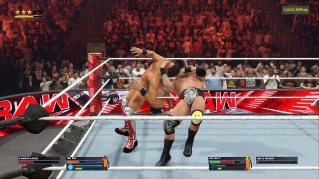 WWE2K24 THE MIZ W. KARRION KROSS VS JOE GACY W/ UNCLE HOWDY смотреть онлайн