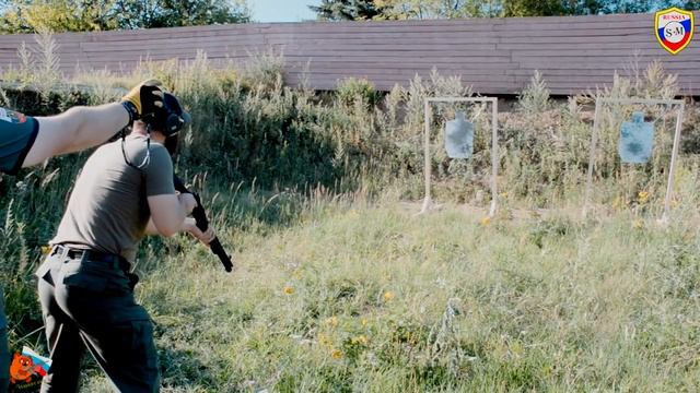 Стрельба из Fabarm Sdass, инструктор Сутаев