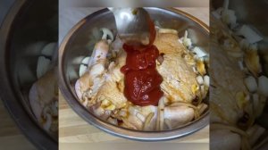 Курица в духовке в маринаде из кетчупа и чеснока, почему так раньше не готовила