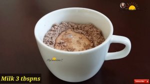 1 Minute Chocolate Mug Brownie in Microwave (Eggless) | Mug Brownie