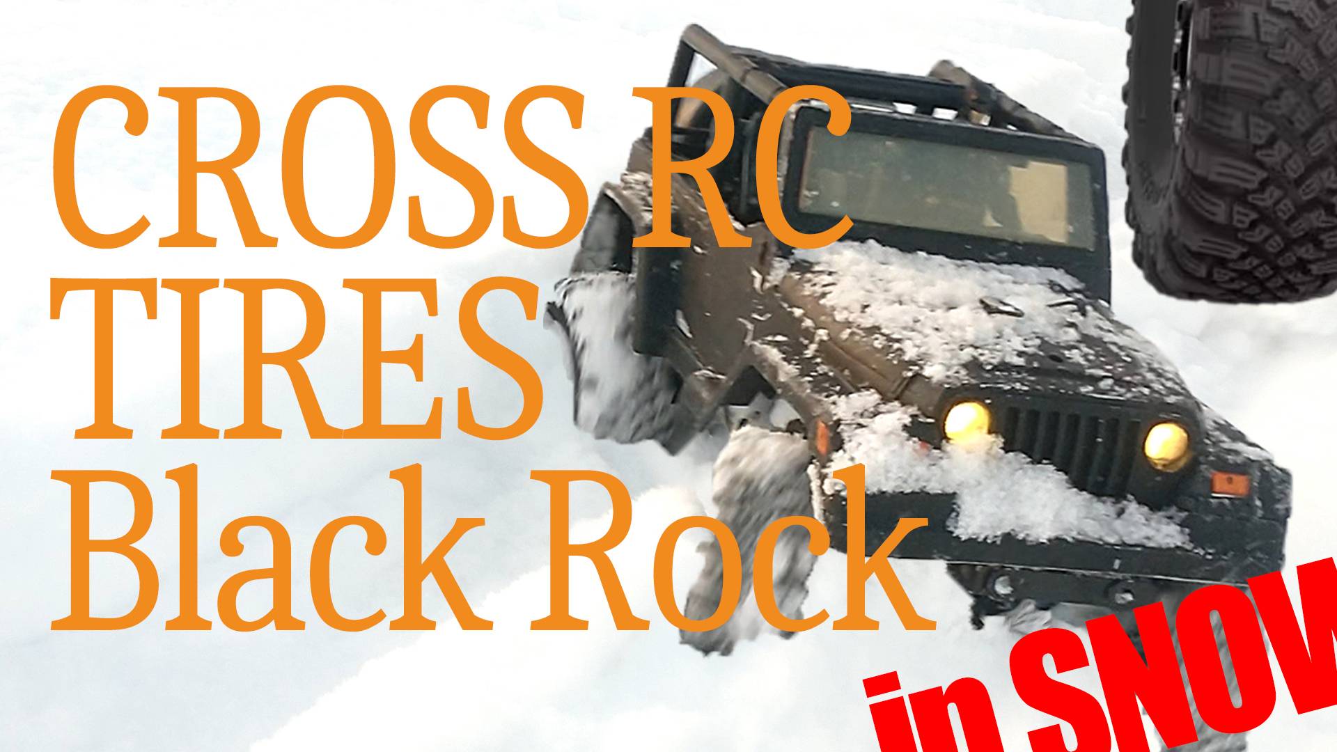 04.01.2025 CROSS RC Black Rock Tire in Russian Snow, #RGT #RockCrawler #rc4x4