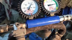 Тест утечек мотора #VG30  от Nissan Terrano1 #WD21 с последующей продувкой