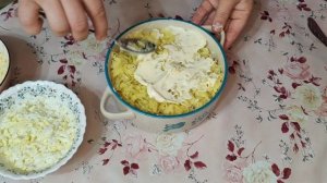 Очень вкусный мясной салат с маринованным луком