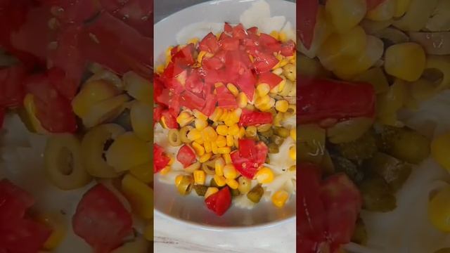 salade de pates 🥗 très bonne #healthy #healthyfood #healthylifesty