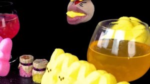 Mukbang Pink Food & Yellow Food NIK-L-NIP, PEEPS Marshmallow, Space candy, Popping boba REALMOUTH