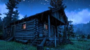 Приятные звуки дождя и грома для сна возле средневековых конюшен | Дождь 5 часов