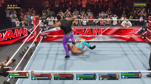 WWE2K24 Jey Uso & Ilja Dragunov & Damian Priest vs The Judgment Day смотреть онлайн