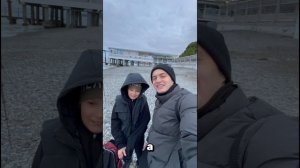 6 января мы искупались в море! 🌊☀️ Воздух +2°C, море +11°C