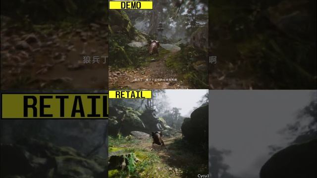 Black_Myth：_Wukong_Reveal_Trailer_⧸_Demo_vs_Retail_PS5_Graphics часть 3