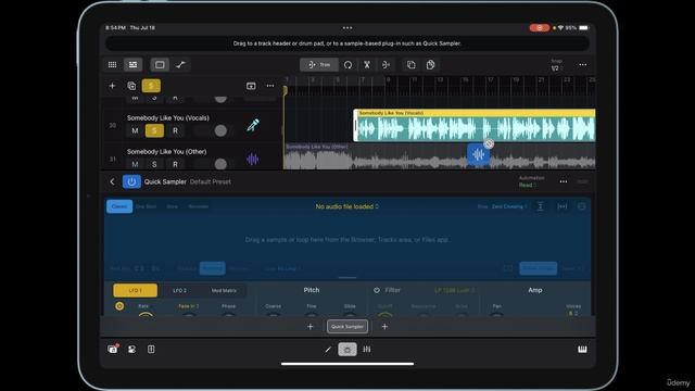 05.4. Importing Audio into Logic Pro for iPad